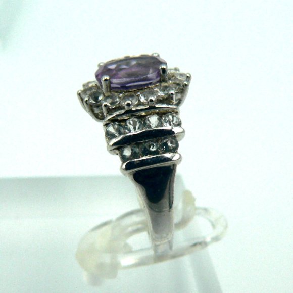Sz 6 Genuine Bahia Amethyst Floral Ring NWOT - Picture 3 of 5